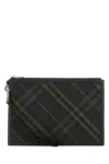 Burberry Checkered Pattern Clutch Bag