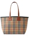 Burberry Medium London Check-pattern Tote Bag