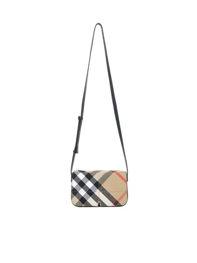 Burberry Embroidered Canvas Snip Crossbody Bag