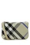 Burberry Women Embroidered Canvas Snip Crossbody Bag In Lichen