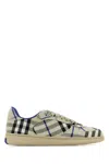 Burberry Woman Sneakers Light Grey Size 10 Textile Fibers In Gray