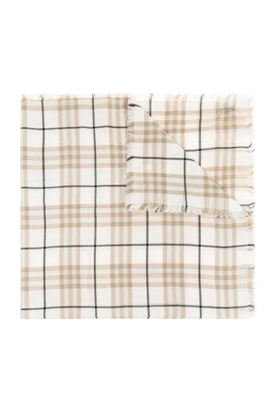 Burberry Embroidered Cashmere Blend Scarf