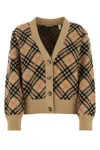 Burberry Checked V-neck Buttoned Cardigan