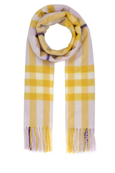Burberry Embroidered Cashmere Scarf In Printed