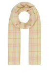 Burberry Light Yellow Signature Check Scarf