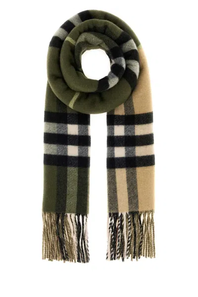 Burberry Embroidered Cashmere Scarf In Multi