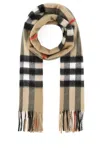 Burberry Embroidered Cashmere Scarf In A7026