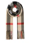 BURBERRY EMBROIDERED CASHMERE SCARF