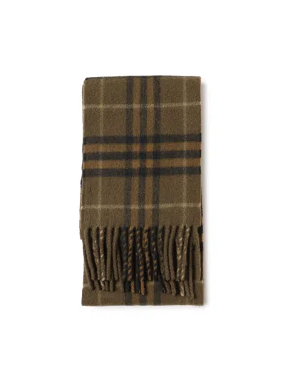 Burberry Embroidered Cashmere Scarf In Furrow