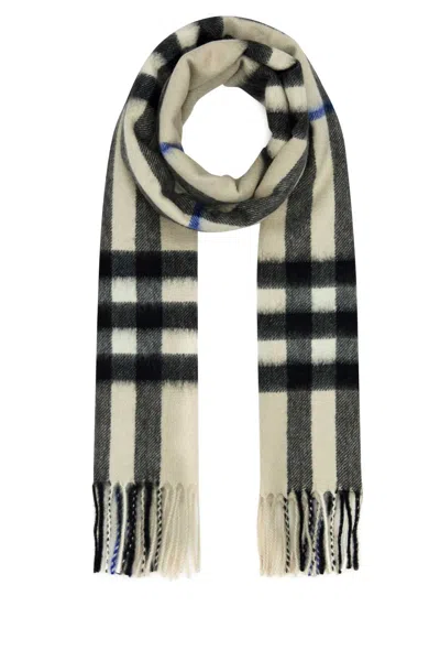 Burberry Embroidered Cashmere Scarf In Printed