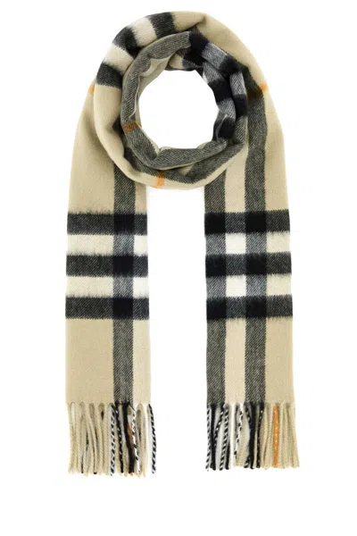 Burberry Embroidered Cashmere Scarf In Multicolor