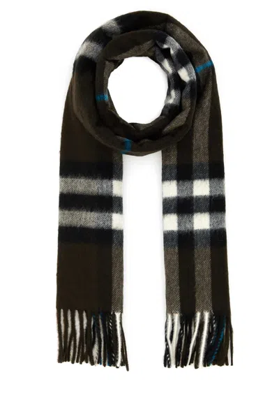 Burberry Unisex Embroidered Cashmere Scarf In Multicolor