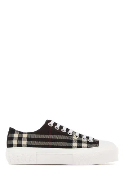 BURBERRY EMBROIDERED CAVAS SNEAKERS