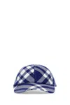 Burberry Cappello Checked Wool-blend Baseball Cap In Green
