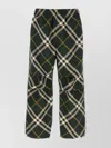 Burberry Nylon Trouser With Check Print