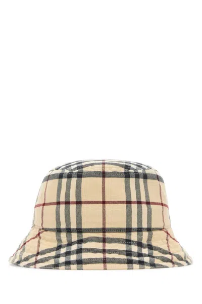 Burberry Embroidered Cotton Bucket Hat