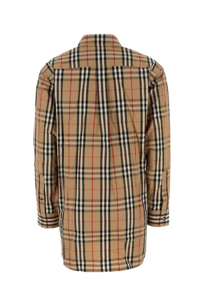 BURBERRY BURBERRY EMBROIDERED COTTON SHIRT