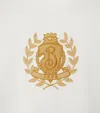 Burberry Embroidered Crest T-shirt In Gold