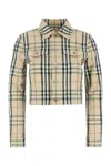 Burberry Cropped Checkered Jacket For
