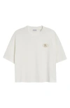 Burberry Crew Neck Cotton T-shirt With Short Sleeves In White
