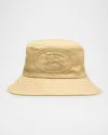 Burberry Embroidered Ekd Stamp Bucket Hat