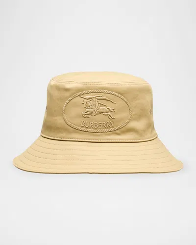 Burberry Embroidered Ekd Stamp Bucket Hat