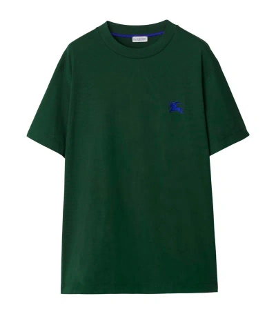 Burberry Embroidered Ekd T-shirt In Green