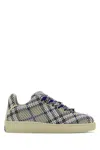 Burberry Sneakers Blue Size 11 Calfskin In Printed