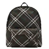 Burberry Embroidered Fabric Check Backpack In Multi