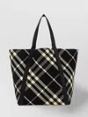 Burberry Men Embroidered Fabric Festival Shopping Bag