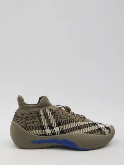 Burberry Embroidered Fabric Neptune Slip Ons