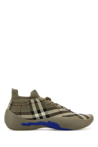 Burberry Embroidered Fabric Neptune Slip Ons