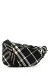 Burberry Embroidered Fabric Shield Crossbody Bag