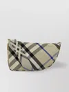 Burberry Women Embroidered Fabric Medium Shield Crossbody Bag