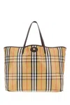 Burberry Medium Tote Bag Highlands Rectangular Check