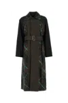 Burberry Embroidered Gabardine Bradford Trench Coat