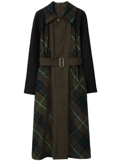 BURBERRY BURBERRY EMBROIDERED GABARDINE BRADFORD TRENCH COAT