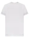 BURBERRY EMBROIDERED HEM WHITE T-SHIRT