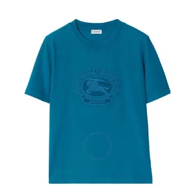 Burberry Logo-motif T-shirt In Blue