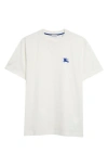 BURBERRY EMBROIDERED LOGO COTTON T-SHIRT