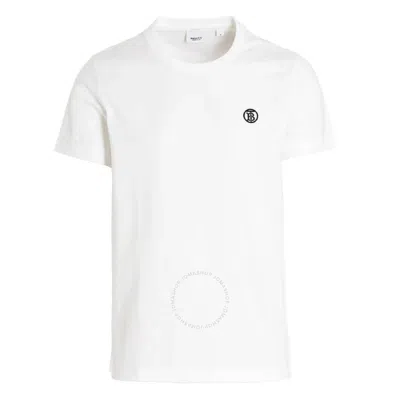 Burberry Embroidered Logo Crewneck T-shirt