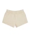 Burberry Embroidered Logo Shorts In Nude