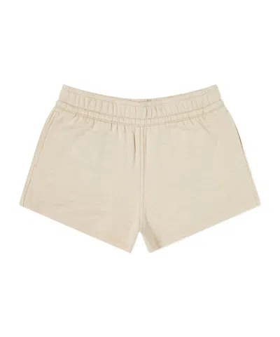 Burberry Embroidered Logo Shorts In Nude