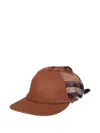 Burberry Embroidered-logo Silk-insert Baseball Cap In Brown