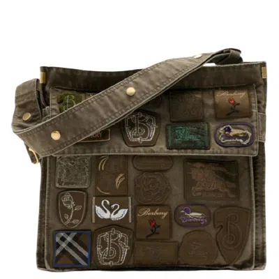 Burberry Embroidered Medium Trench Tote Bag In Brown