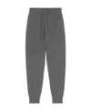 Burberry Embroidered Monogram Sweatpants In Gray