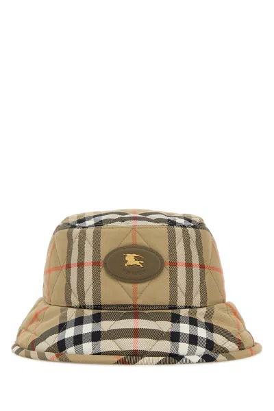 Burberry Embroidered Nylon Bucket Hat In White
