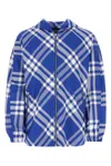 Burberry Check-pattern Hooded Zip-up Polyamide Jacket