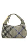 Burberry Women Embroidered Nylon Mini Peg Handbag