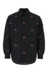 Burberry Quilted Embroidered Button-down Shirt